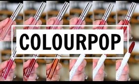 BEST FALL COLOURPOP LIPSTICKS 2016! | Lip Swatches