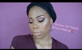 Morphe 35F Palette| Prom Makeup