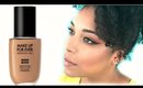 REVIEW + DEMO | "NEW" Make Up For Ever Water Blend Foundation for Normal/Dry Skin || NaturallyCurlyQ