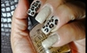 Uñas Mate Leopardo|Matte Leopard Nail