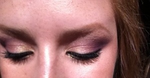 Gold pink and purple eye