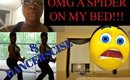 OMG SPIDER ON MY BED!! & AT HOME WORKOUT``