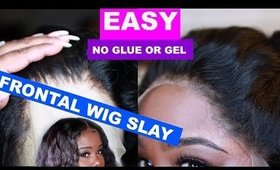 ♡ Get your frontal POPPIN ! No Glue or Gel  VERY DETAILED ft. Diamond Virgin Hair