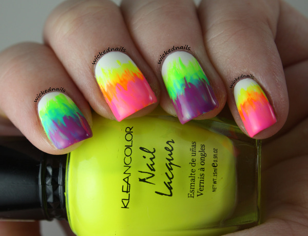 Neon Rainbow Nails | Rylee W.'s Photo | Beautylish