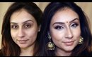 Drugstore Indian/Bollywood/South Asian Party Makeup Brown skin makeup || Makeup With Raji