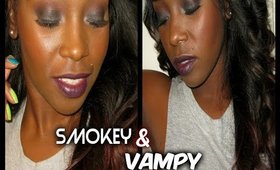 Smokey + Vampy Makeup tutorial| MakeupbyNesha