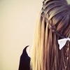 Waterfall braid hair