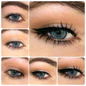 warm peach and brown make blue eyed really stand out. 