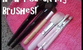How I clean my makeup brushes!