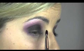 { Makeup Tutorial }  Dramatic purple smokey eyes (Sorry for the scary Thumbnail )