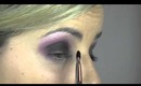 { Makeup Tutorial }  Dramatic purple smokey eyes (Sorry for the scary Thumbnail )