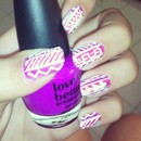 Pink and purple tribal