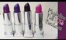 Maybelline Fall 2013 LE Lipsticks Swatches