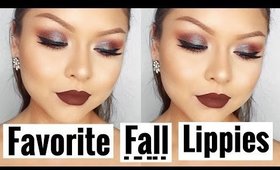 MY FAVORITE FALL LIPPIES IN 2 MINUTES @Gabybaggg