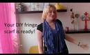 ✂ DIY: Fringe scarf out off a dress