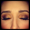 Gold eyeshadow