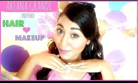 ♡ Ariana Grande Inspired Hair and Makeup│NAKED3 ♡