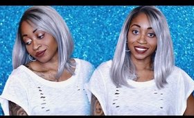 Cosplay 14"  Black/Grey OMBRE Bob Wig | Everydaywigs