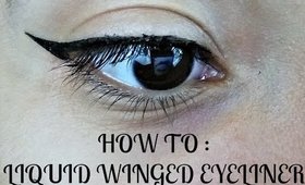 How To : Liquid Winged Eyeliner || UniquelyZully