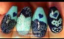 M59   Blue Valentine Nail Art