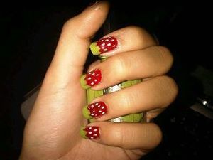 Strawberry nails