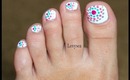 Toe Nail Design for Beginners: Dots in Circles