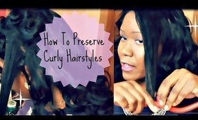 How To Preserve Curly Hairstyles / Roller Sets :  2 Different Ways Flexi Rods, and Pincurls Part 1