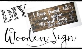 DIY WOODEN SIGN! DIY HOME DECOR IDEA!