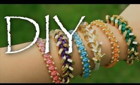 DIY Arm Candy Bracelet Tutorial (Stacked Friendship Bracelets)