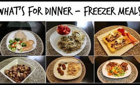 WHAT'S FOR DINNER | HEALTHY & QUICK FREEZER MEALS