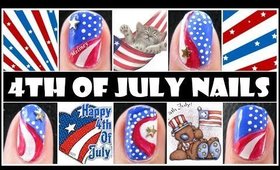 4TH OF JULY NAILS | CAPTAIN AMERICA NAIL ART DESIGN INDEPENDENCE DAY AMERICAN FLAG HOW TO