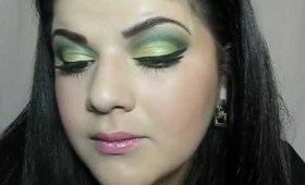 Green Cut Crease Makeup Tutorial