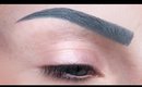 How To: Gray Blue Colour Eyebrows Makeup Tutorial