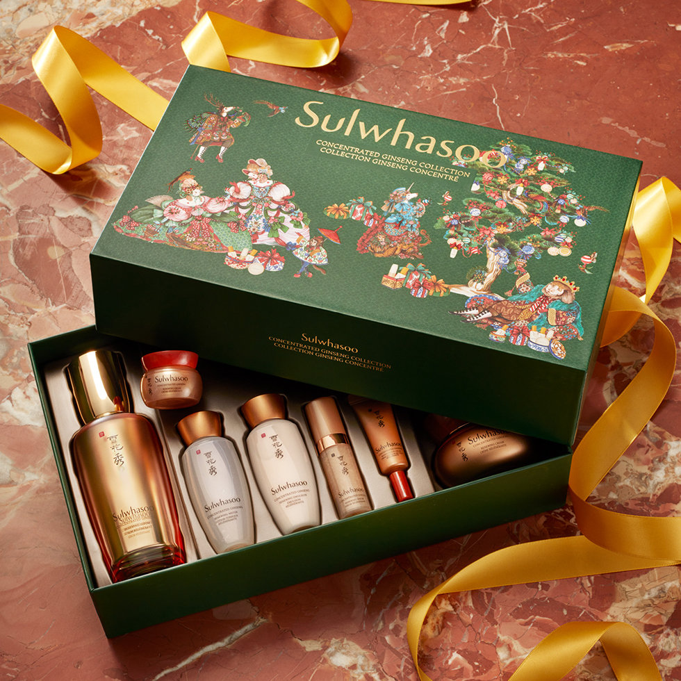 【新品・未使用】Sulwhasoo スキンケアセット ギフトボックス入り Sulwhasoo Moisturizing Rejuvenating Skin Soothing 7-piece Gift Box