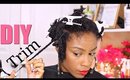 How to Trim Your Own Natural Hair► Stop Shedding & Hair Loss (NO HEAT)