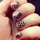 Leopard French Manicure