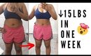 How I lost 15lbs in 1 week