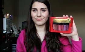 Holiday Makeup Review: Bare Minerals Kissing Booth Marvelous Moxie Lipgloss Set