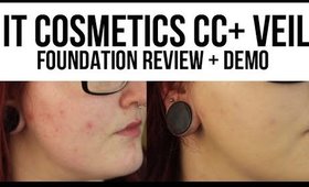 IT COSMETICS CC+ VEIL FOUNDATION FIRST IMPRESSIONS + DEMO | heysabrinafaith