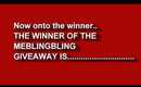 MEBLINGBLING Giveaway Winner!