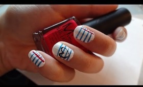 Notebook Paper Nail Art