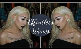 How To Curl Your Hair Using A Straigtener | Soft Effortless Waves Hair Tutorial