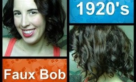 The Great Gatsby Tutorial Part 2 - Faux Curly Bob for Medium to Long Hair