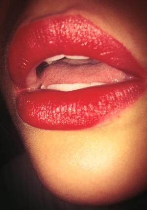 Matte red lips for a Friday night. <3