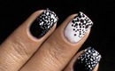 Shady & Trendy - Beautiful Nail Art Black and White Cute Nail Art for short nails & long nails Dots