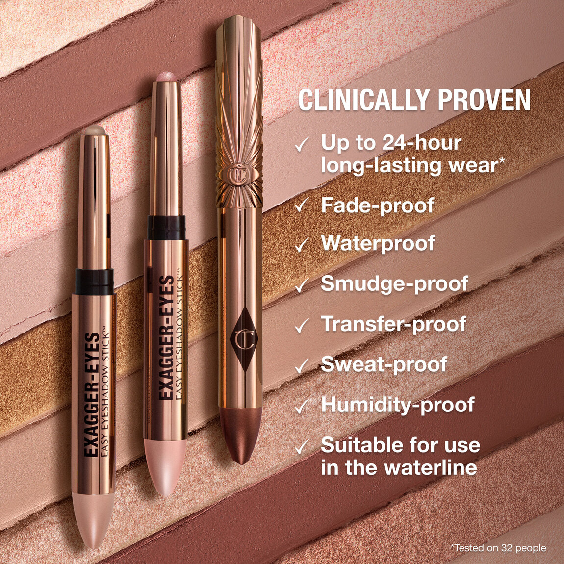 Charlotte Tilbury Exagger-Eyes Waterproof Eyeshadow Stick Bronzed