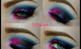 Dark & Colorful: Roxanne Rocknroll Inspired Makeup