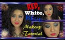 Red White and Blue Makeup Tutorial (NoBlandMakeup)