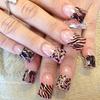 Lace And Animal Print Nails!