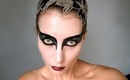 Halloween Black Swan makeup TUTORIAL